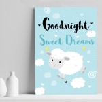 Sweet Dreams Nursery Print Girls Bedroom Decor Boys Nursery Gift