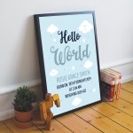 FRAMED Boy Nursery Print Baby Girl Nursery Print Nursery Decor 