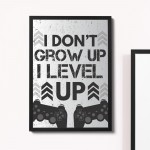 FRAMED Gaming Print ManCave Wall Art Games Room Bedroom Decor