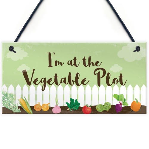 Funny Garden Signs And Plaques Vegetable Plot Sign Home Decor