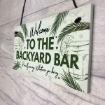 Novelty Garden Sign Backyard Bar Plaque Alcohol Man Cave Sign