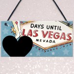 CHALKBOARD Countdown To Holiday Sign Vegas Countdown Plaque 