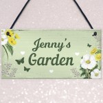 Personalised Garden Hanging Sign Backyard Allotment Shed Sign