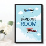 PERSONALISED Nursery Print Framed Boys Nursery Decor Wall Art