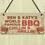 PERSONALISED BBQ Sign For Garden Shed Sign Summer House Sign