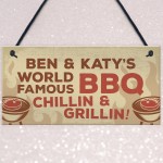 PERSONALISED BBQ Sign For Garden Shed Sign Summer House Sign