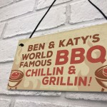 PERSONALISED BBQ Sign For Garden Shed Sign Summer House Sign