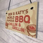 PERSONALISED BBQ Sign For Garden Shed Sign Summer House Sign