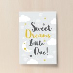 Sweet Dreams Baby Nursery Print Girls Nursery Decor Boys Nursery