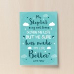 PERSONALISED Step Dad Gift Print Birthday Fathers Day Gift