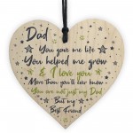 Dad Daddy Gifts From Daughter Son Wood Heart Fathers Day Gift