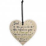 Dad Daddy Gifts From Daughter Son Wood Heart Fathers Day Gift