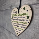 Thank You Gifts For Grandad Wood Heart Grandad Birthday Gift