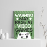 Funny Gaming Sign Novelty Gamer Gift For XBOX Fan Gaming Sign