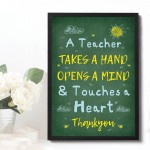 Special Teacher Gifts Thank You Poem Leaving School Nursery Gift