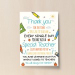 Leaving Gift For Teacher Teaching Assistant Thank You Poem 