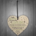 Reasons Why I Love Dad Wood Heart Fathers Day Gift From Daughter