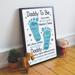 Daddy To Be Gift Framed Print For Dad Daddy Gift From Bump