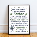 Daddy's Girl Daddy Dad FATHERS DAY Gift From Daughter Son 