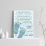 Daddy To Be Gifts From The Bump Baby Poem Fathers Day Gifts