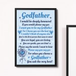 Godfather Photo Frame Godparent Gift Godmofather Asking Present