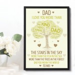 Fathers Day Gifts For Dad Framed Print Dad Birthday Gift Son