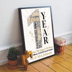 Personalised Word Art 1st Wedding Anniversary Gift Husband Wife