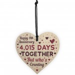 Handmade Wooden Heart Gift To Celebrate 11th Wedding Anniversary