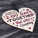 Handmade Wood Heart Gift To Celebrate 6th Wedding Anniversary 