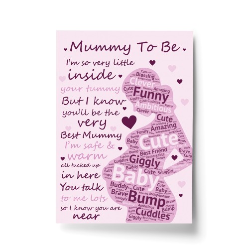 Mummy To Be Print New Mummy Gift Baby Shower Gift Mum To Be