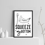 Funny Wall Sign For Bathroom Loo Toilet Bathroom Print Framed