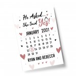 Engagement Present Print Engagement Gift Personalised Gift