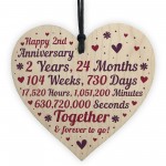 Anniversary Wooden Heart To Celebrate 2nd Wedding Anniversary