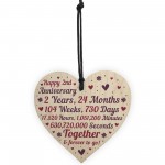 Anniversary Wooden Heart To Celebrate 2nd Wedding Anniversary