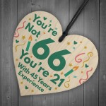 Funny Birthday Gifts Novelty 68th Birthday Gift Wood Heart Card