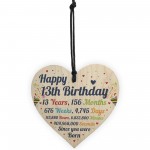 13th Birthday Gift For Boys Heart 13th Birthday Gift For Girls