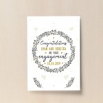 Congratulations Engagement Gift For Couple Print Personalised