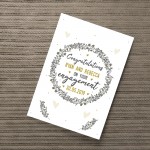 Congratulations Engagement Gift For Couple Print Personalised