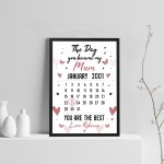 Personalised New Mum Gifts Newborn Baby Gifts Mummy Calendar