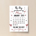 Personalised Mum Gifts Newborn Baby Gifts Mummy Calendar Print