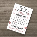 Personalised Mum Gifts Newborn Baby Gifts Mummy Calendar Print