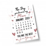 Personalised Mum Gifts Newborn Baby Gifts Mummy Calendar Print