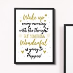 Inspirational Motivational Positive Quote Framed Print Birthday 