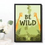 Nursery Animal Print Framed Nursery Decor Boys Bedroom Wall Art