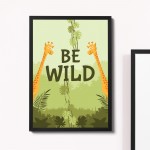 Nursery Animal Print Framed Nursery Decor Boys Bedroom Wall Art