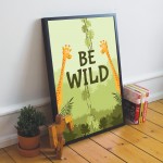 Nursery Animal Print Framed Nursery Decor Boys Bedroom Wall Art