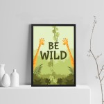 Nursery Animal Print Framed Nursery Decor Boys Bedroom Wall Art