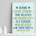 Teacher Print Gift For Teacher And Assistant Thank You Gifts