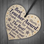 Personalised Teacher Gift Top Teacher Award Thank you Pre School