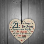 Funny Rude 21st Birthday Card For Bestfriend Daughter Sister Son